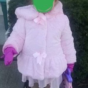 SOLD Bcx girls pink faux fur jacket